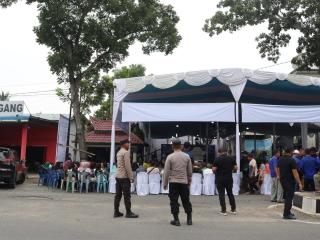 Polres Langkat Gelar Pengamanan Kampanye Pertemuan Terbatas dan Dialog Calon Gubernur Sumut